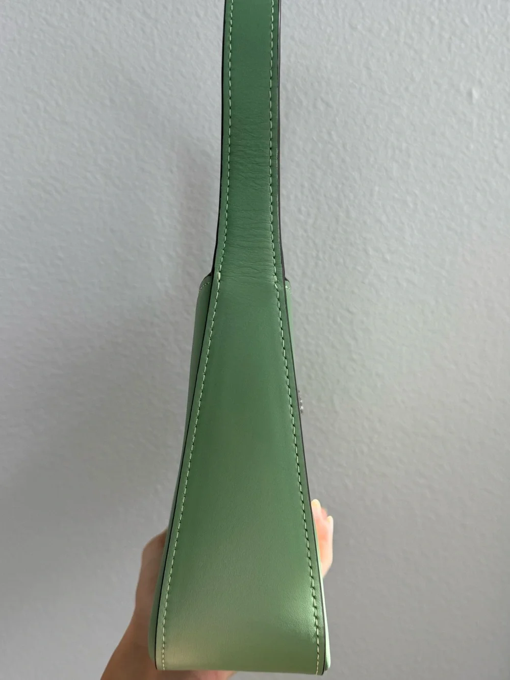 Coach Eliza Mint Green Shoulder Bag with Silver Hardware
